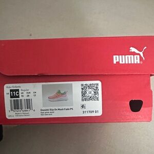 Puma Kids One4All Slip-On Mesh Sneaker in Pink and Mint